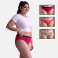 Underwear For Incontinence Women-Dark Pink, Light Coral & Skin