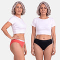 Underwear For Urine Leakage-Light Coral & Black
