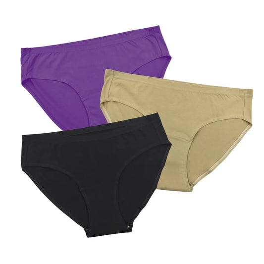 Incontinence Panties | Mid Waist | Leakproof Crotch | Absorbs 25ml Of Leaks | Reusable & Washable | Pack Of 3