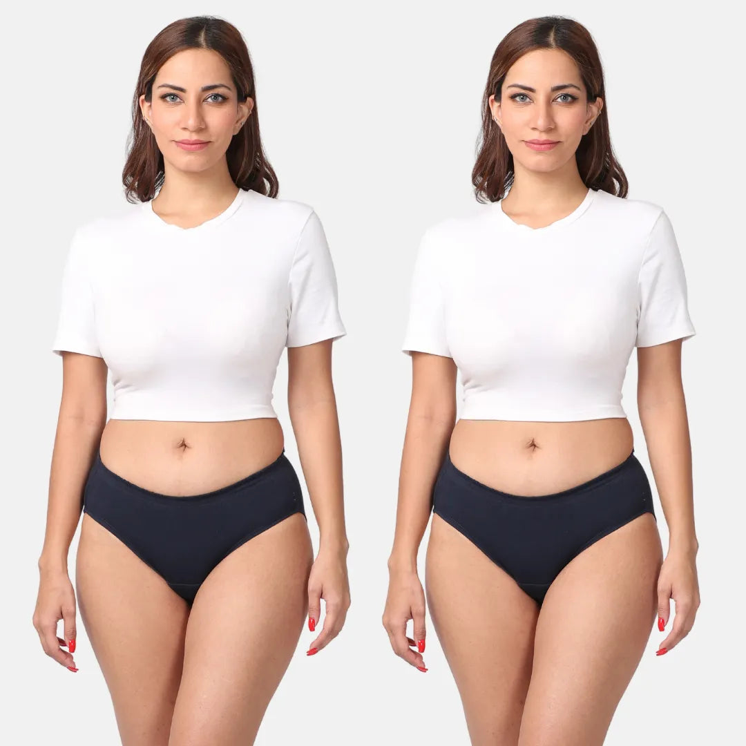 Urinary Incontinence Panties Navy Blue Pack Of 2