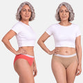 Urine Leakage Panties-Light Coral & Skin