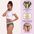 Urine Leakage Panties Features Sea Green