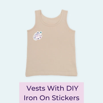 Vests With DIY Iron On Stickers