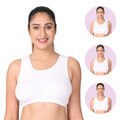 Adira White Lounge Bra Pack 3