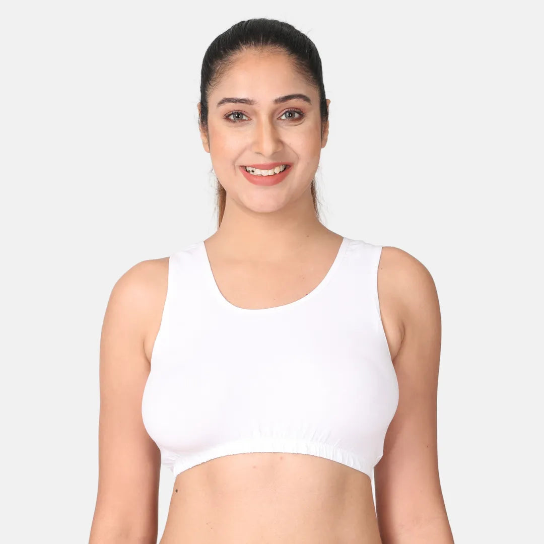 White Sleep Bra / Lounge Bra