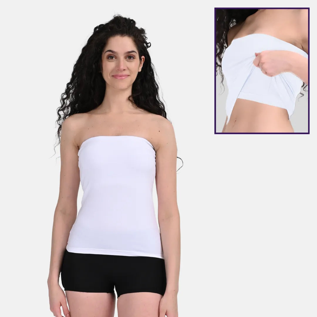 White Tube Top Pack Of 1