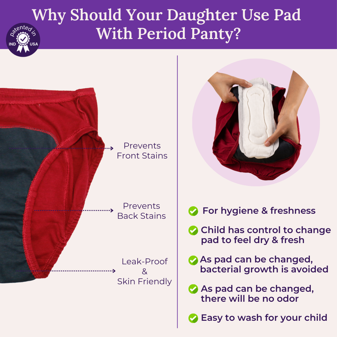 Why Should Your Daughter Use Pad  With Period Panty