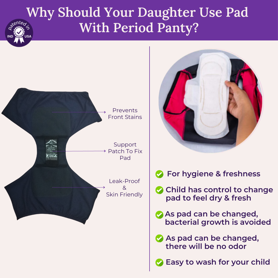 Why Should Your Daughter Use Pad  With Period Panty?