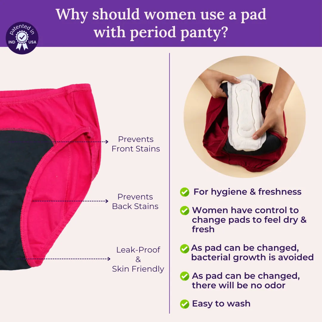 Why should women use a pad with period panty?