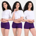 Women Boyshort Underwear Magenta Pack Of 3