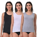 Women Inner Wear Top Black, White & Grey