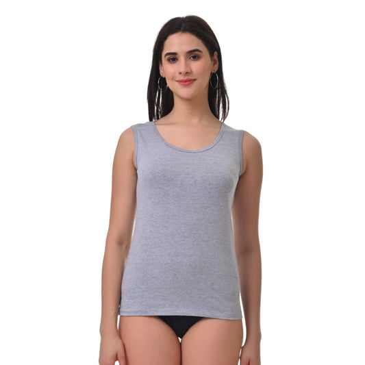 Inner Tank Top | Wide Fabric Shoulder | Round Neckline | Offers Full Coverage