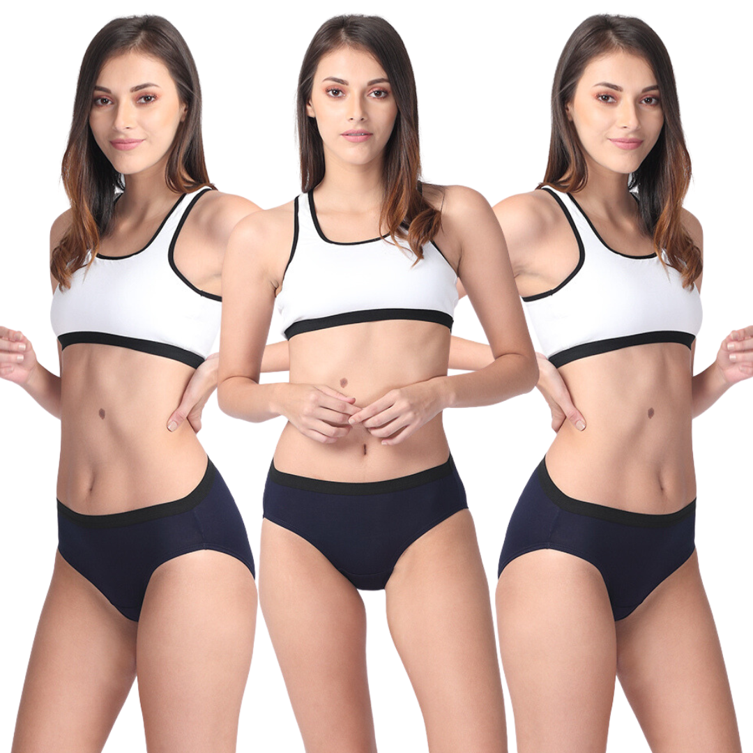 Women Modal Panties Navy Blue Pack Of 3