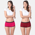 Women Modal Period Panty Reusable Dark Pink & Maroon