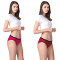 Women Panties During Periods Dark Pink & Maroon