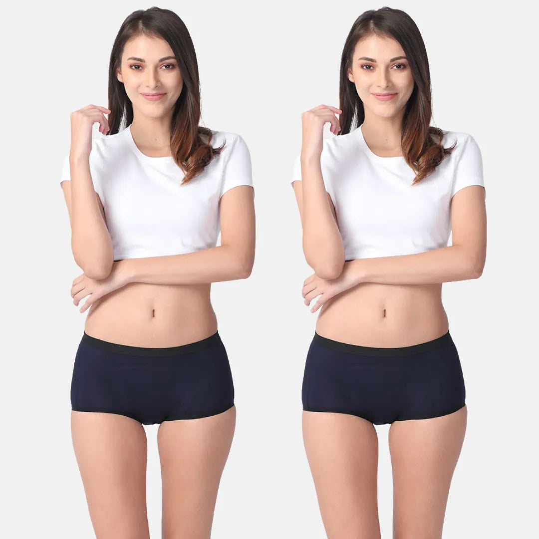 Women Panties During Periods Navy Blue Pack Of 2