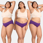 Women Period Panty Reusable Magenta Pack Of 3