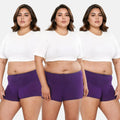 Women'S Plus Size Boyshorts Underwear - Magenta