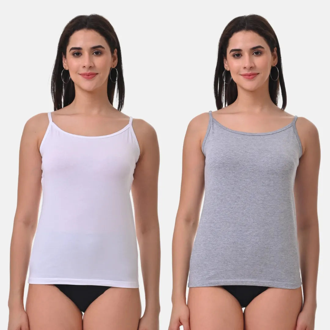 Women Spaghetti White & Grey