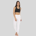 Womens Ankle Length Leggings - White