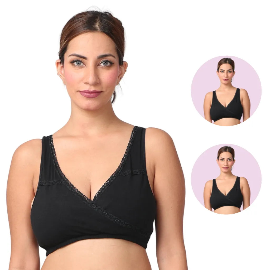 best sleeping bra for pregnancy, Black