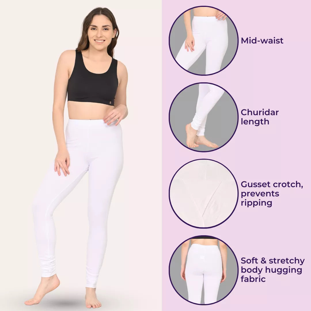 Churidars For Women White