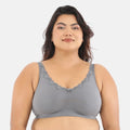 daily wear bra for heavy bust - Steel Grey