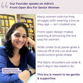 Our Founder Speaks on Adira's Front Open Bra for senior Women 