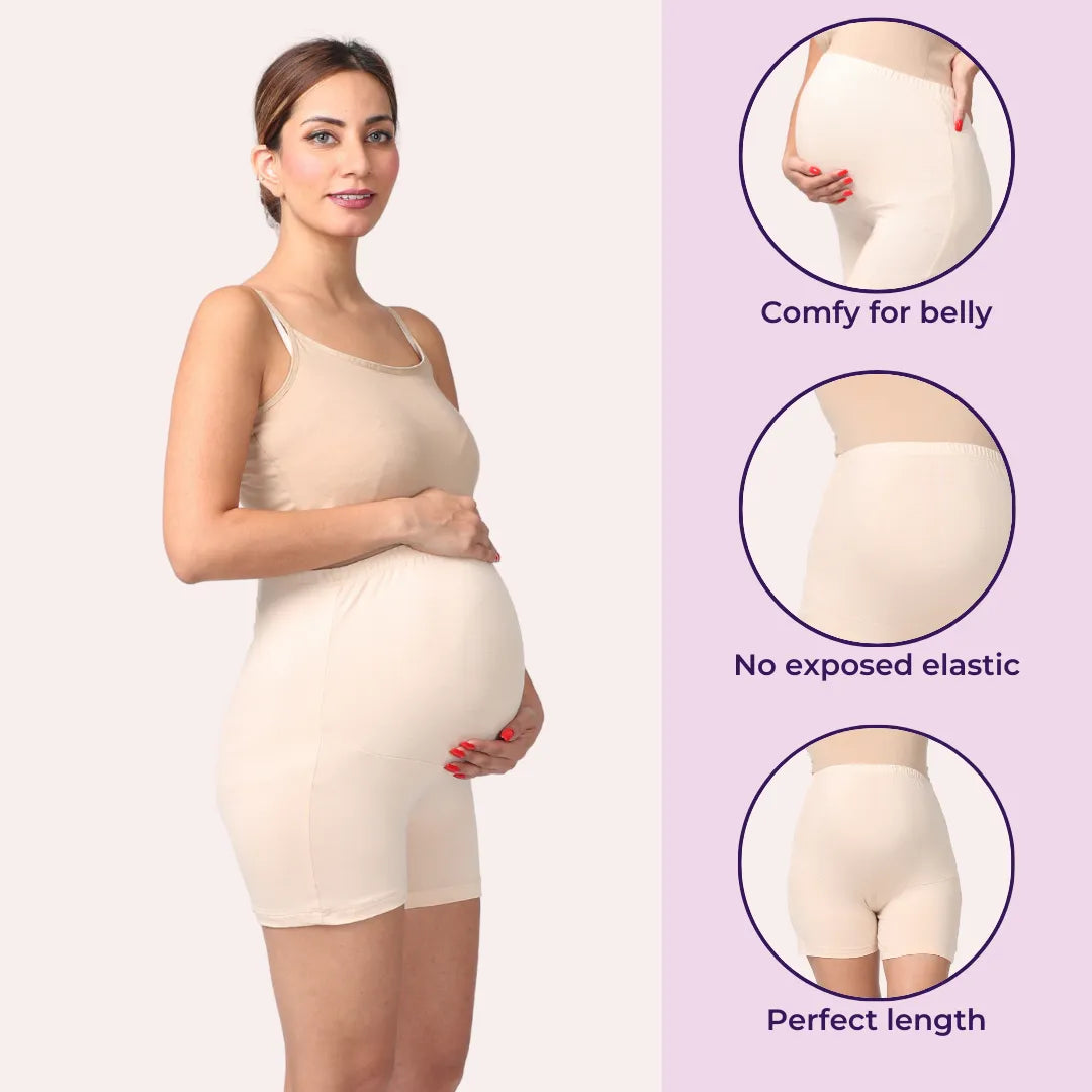 pregnancy shorts for under dresses Hvyesh Maternity Shapewear Seamless Underwear Over Bump Pregnancy Shorts High Waist Panties Under Dress Belly Support