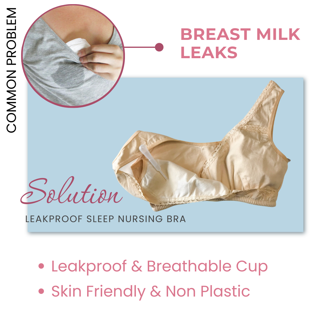 LeakProof Nursing Bra | Drop Cup | Skin Friendly & Non Plastic | Prevents  Show Of Milk Stains | Pack Of 3