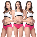 Women Modal Panties Dark Pink Pack of 3