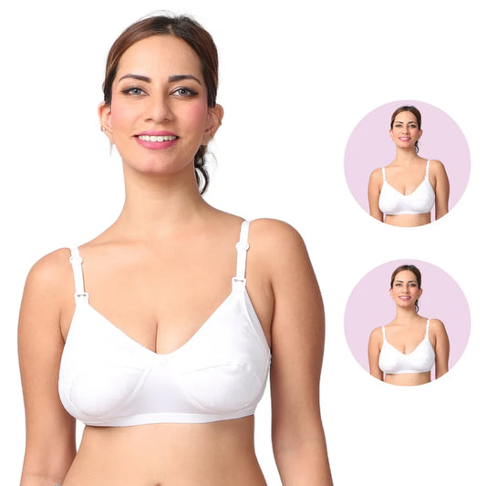 Breastfeeding Bra | With Leakproof Cups | Drop Cup Access | 2-Pack