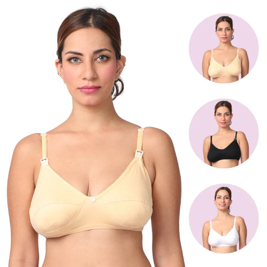 Pack Of 3 LeakProof Nursing Bra