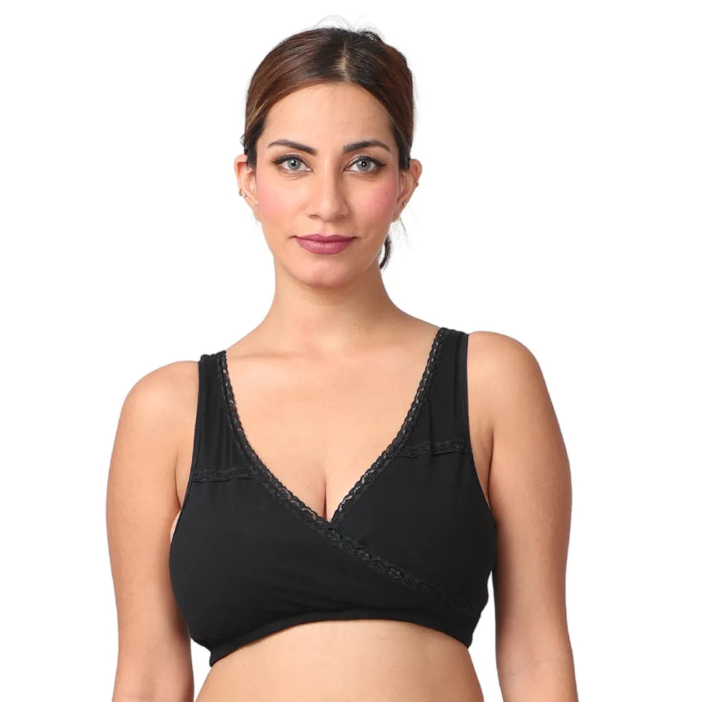 nursing sleep bra, Black