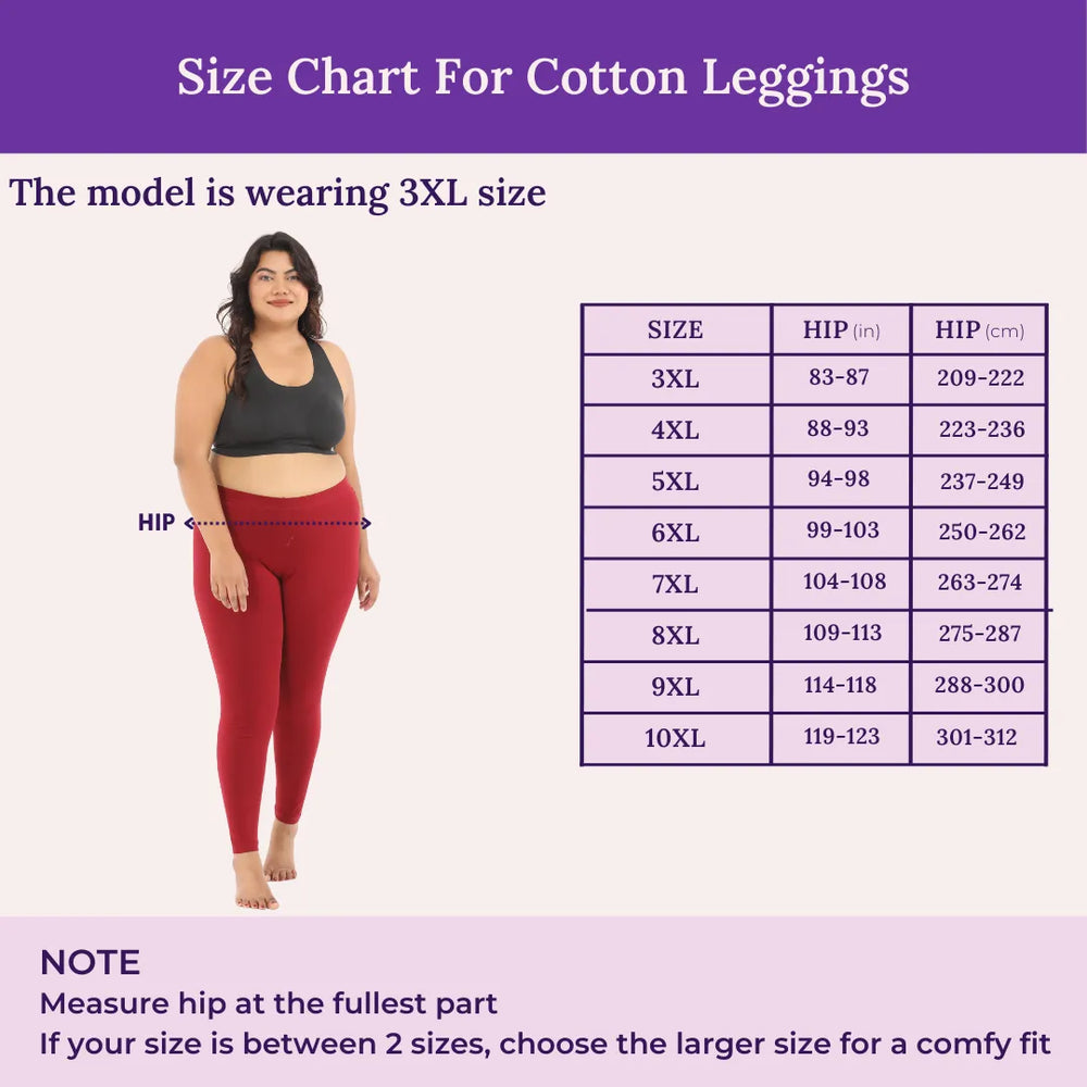 plus size ankle length leggings