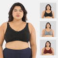 plus size everyday bra for home-Black_SteelGrey_Wine