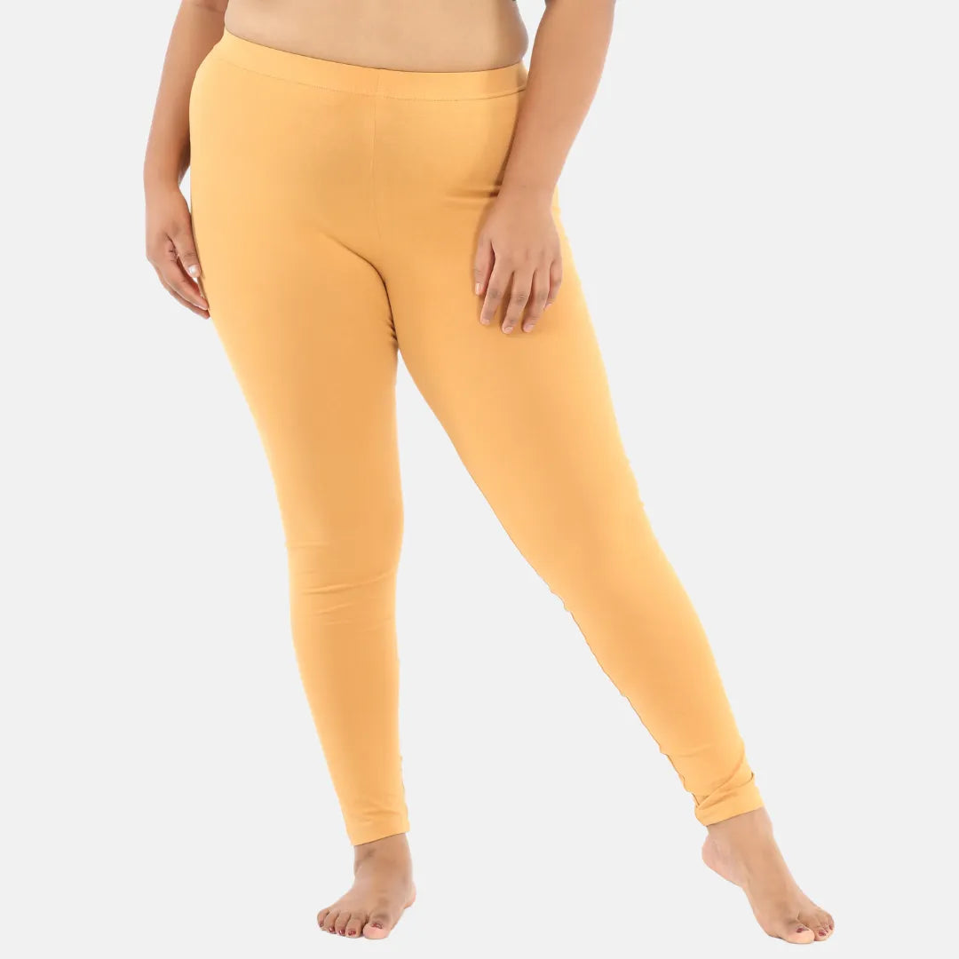 best plus size leggings-Yellow