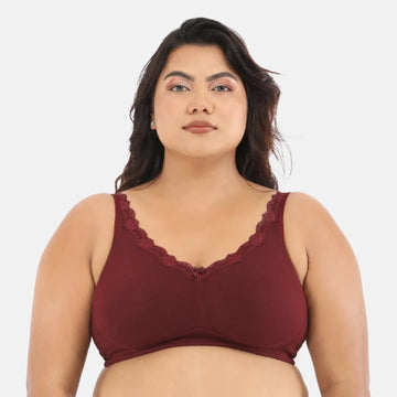 plus size bras for everyday wear - Wine