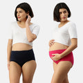 pregnancy Hygiene panties Navy Blue & Dark Pink 