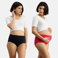 pregnancy panties Navy Blue & Dark Pink 