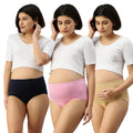 pregnancy panties Navy Blue, Light Pink & Skin