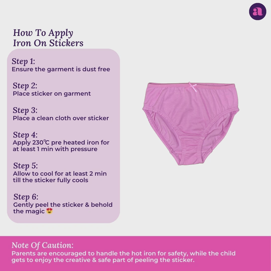 How to apply iron on sticker For Adira Outer Elastic