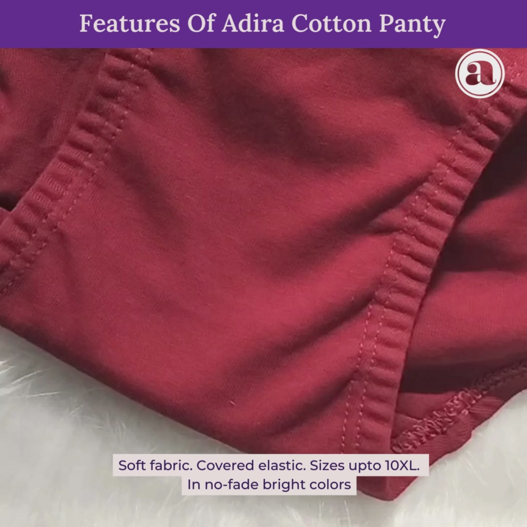 Features Of Adira Plus Size Cotton Panty