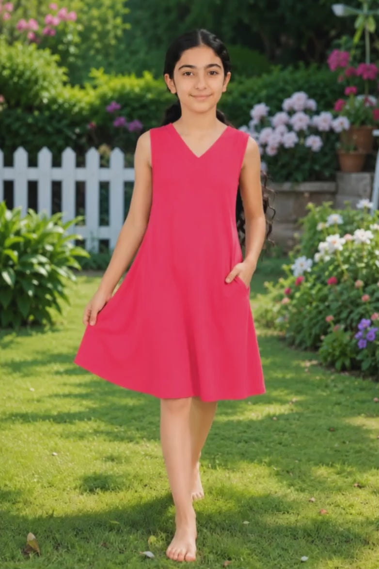 Dark Pink Night Gown Video