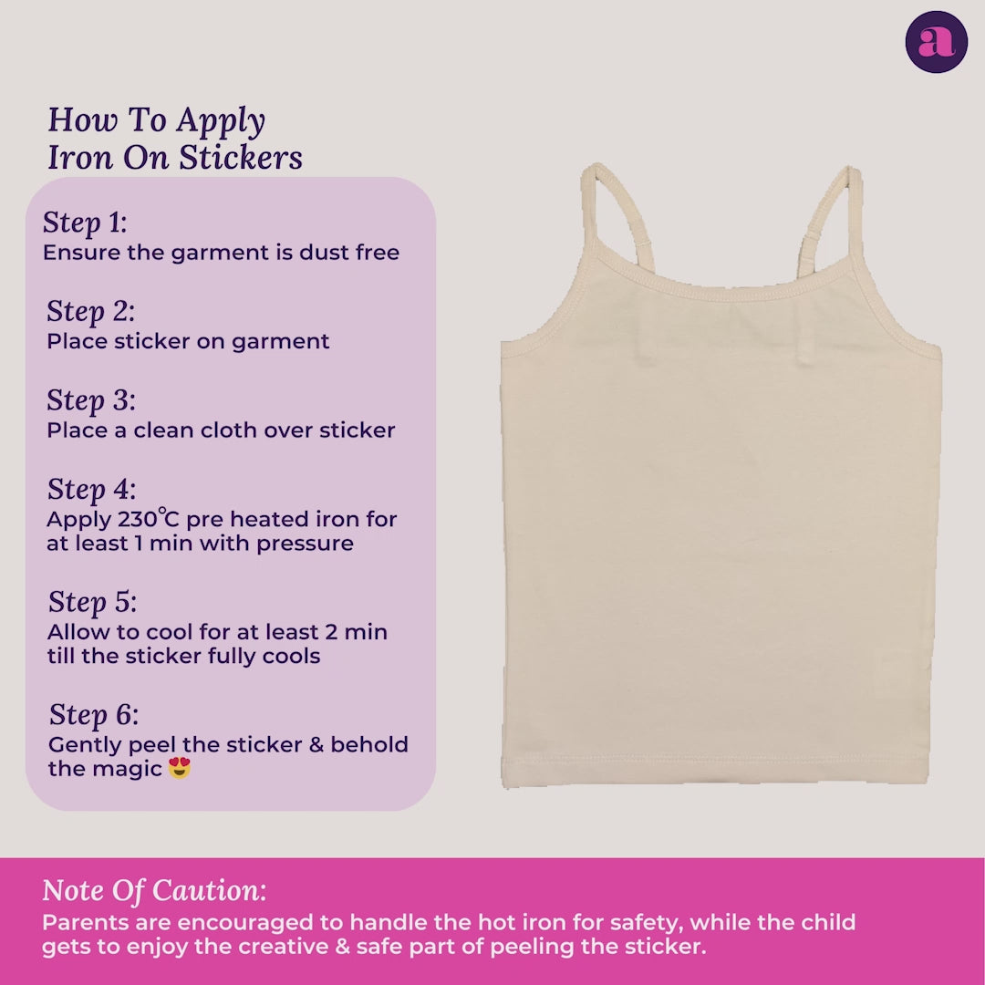 How To Apply Iron On Stickers For Adira Spaghetti