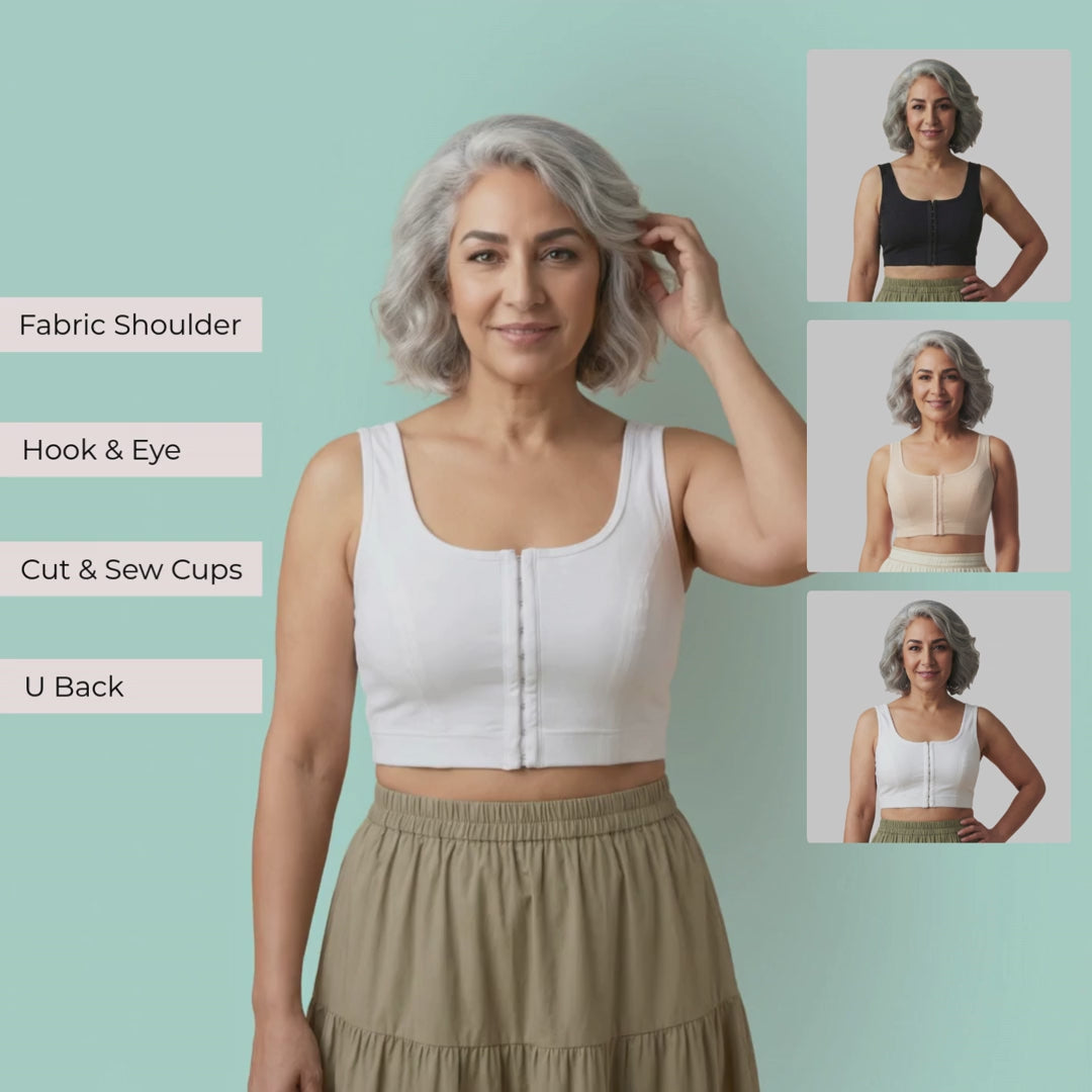 A Video Reference For Senior Front Open Hook Bra