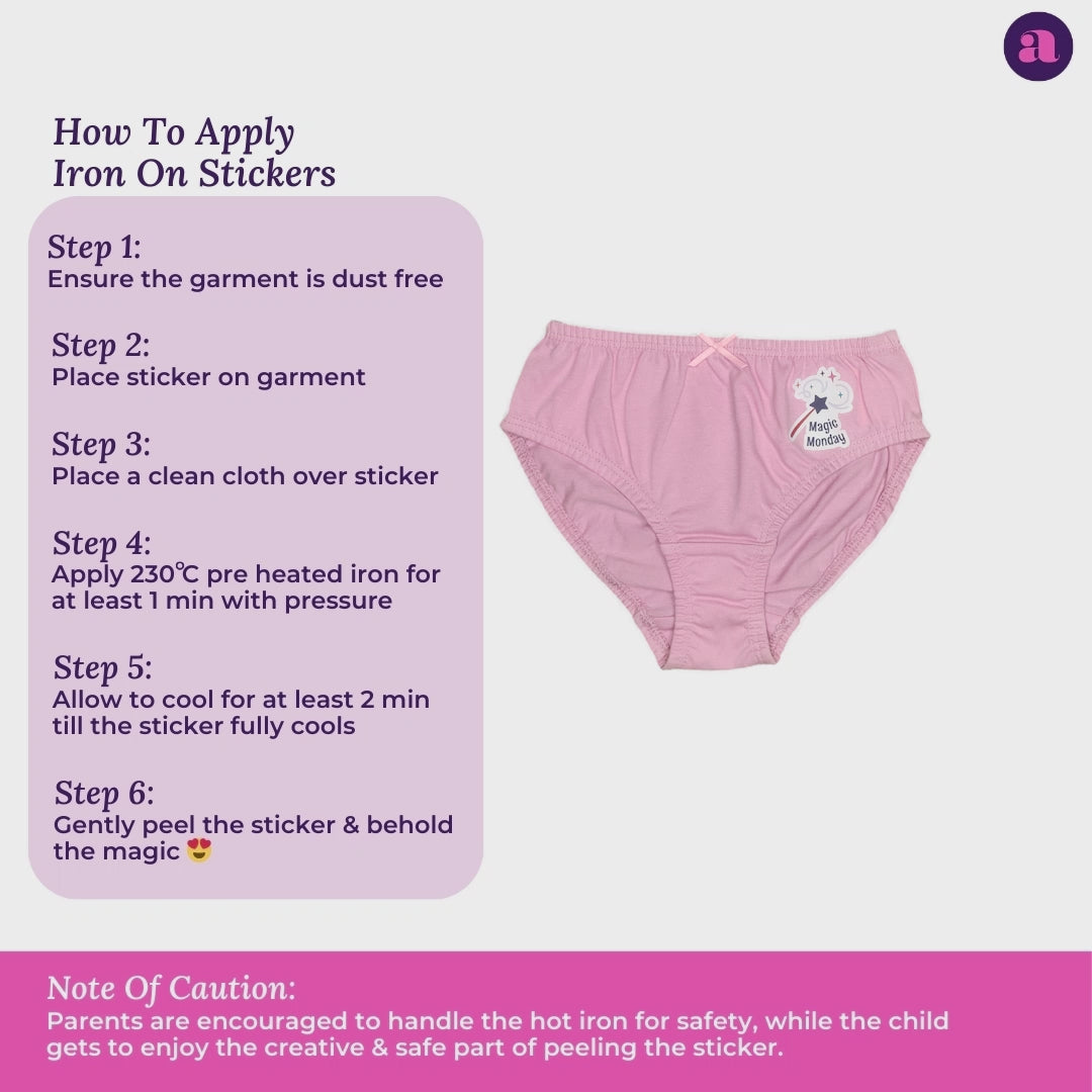 How to apply iron on sticker For Adira Inner Elastic