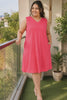 A video reference for nightgown dress plus size dark pink