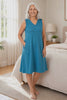 A video reference for knee length nighties peacock blue