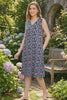 A video reference for v neck nighty women black color